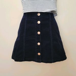 Corduroy Button Front Forever 21 Skirt